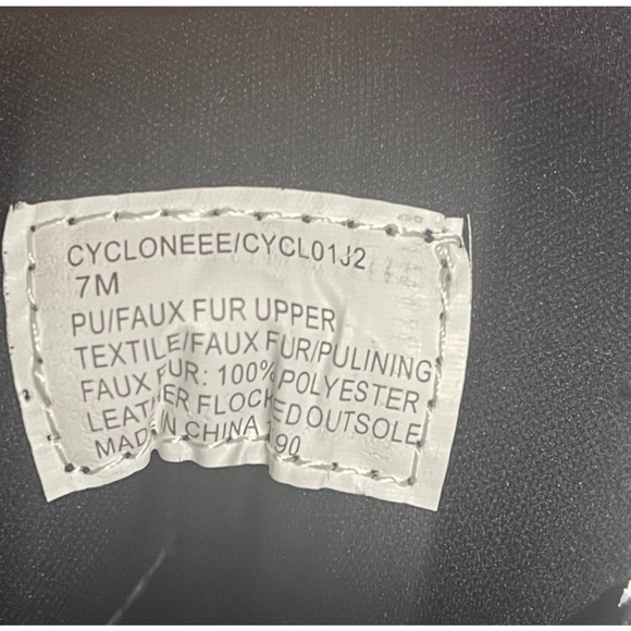 New COOL PLANET BY STEVE MADDEN Black Paris Cyclone Winter Hiker’s Boot Size 7 - Picture 12 of 12